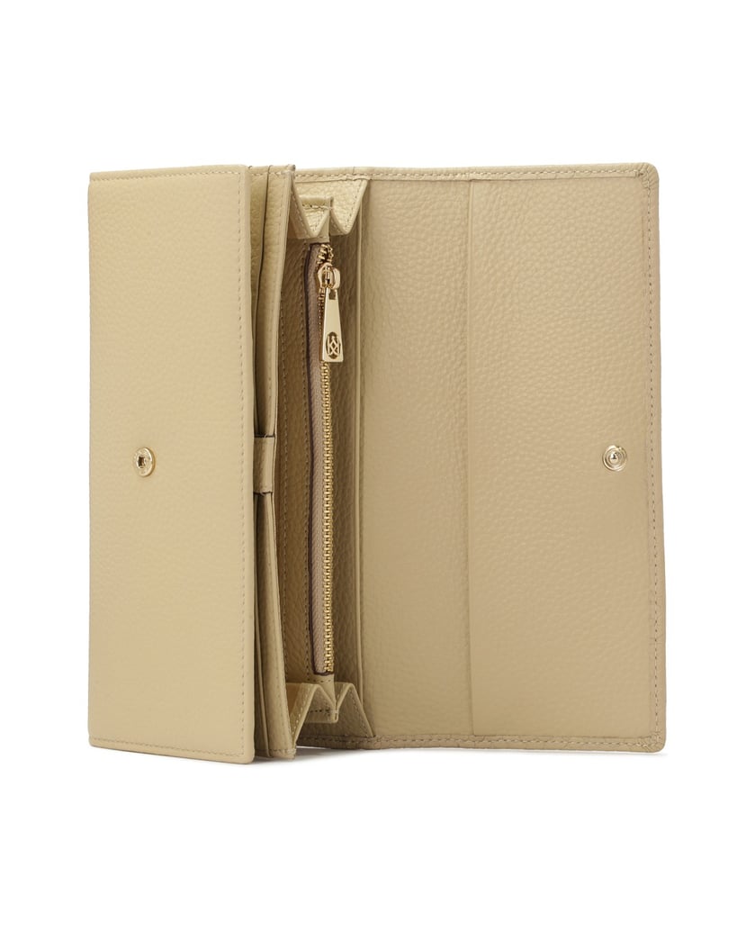 Kazar-Elongated-capacious-leather-wallet-béžová