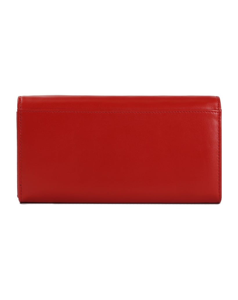 Kazar-Red-leather-wallet-with-two-buckles-červená