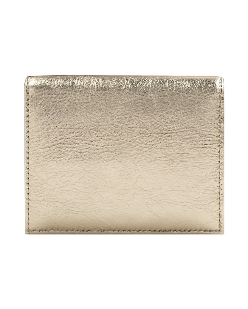Kazar-Gold-wallet-with-snap-closure-flap-zlatá
