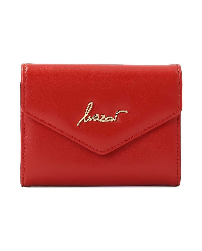 Kazar-Small-red-wallet-with-gold-logo-červená