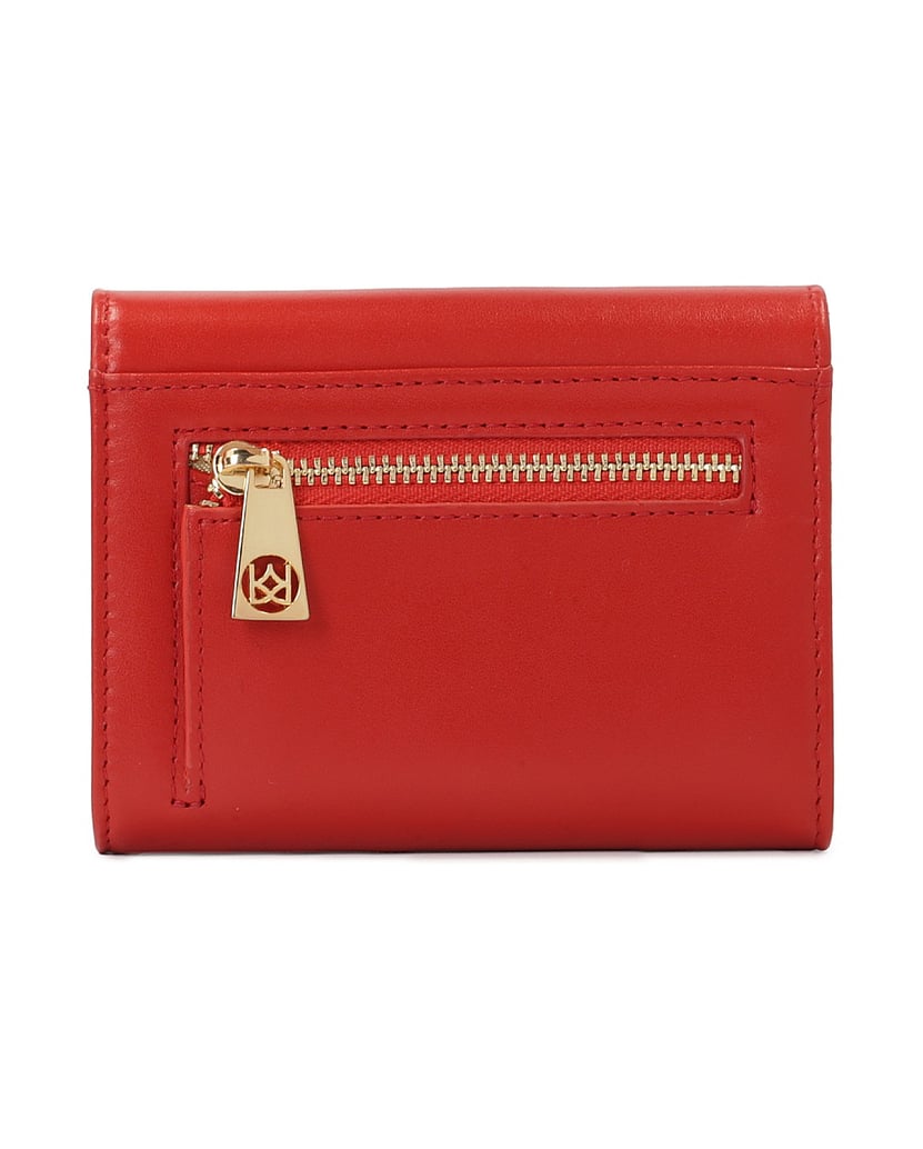 Kazar-Small-red-wallet-with-gold-logo-červená