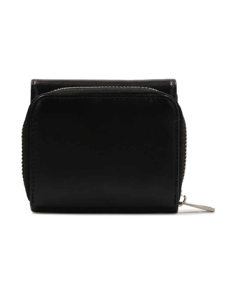Kazar-Compact-leather-wallet-with-clasp-čierna