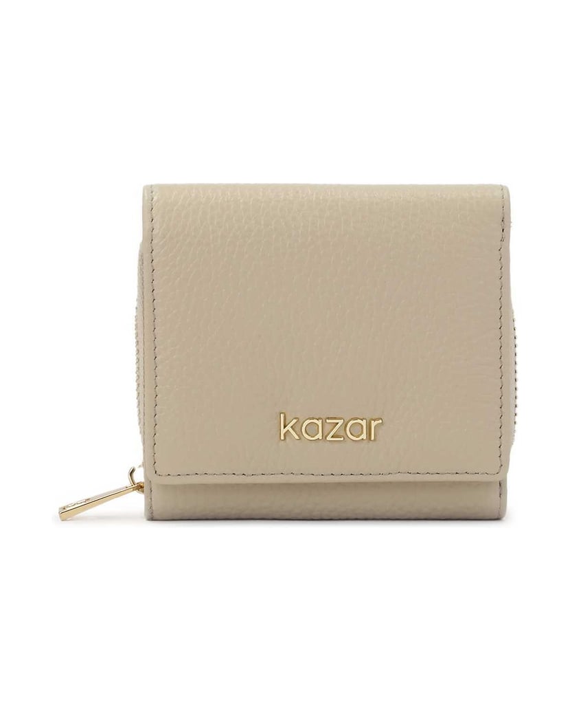 Kazar-Light-grey-leather-wallet-šedá