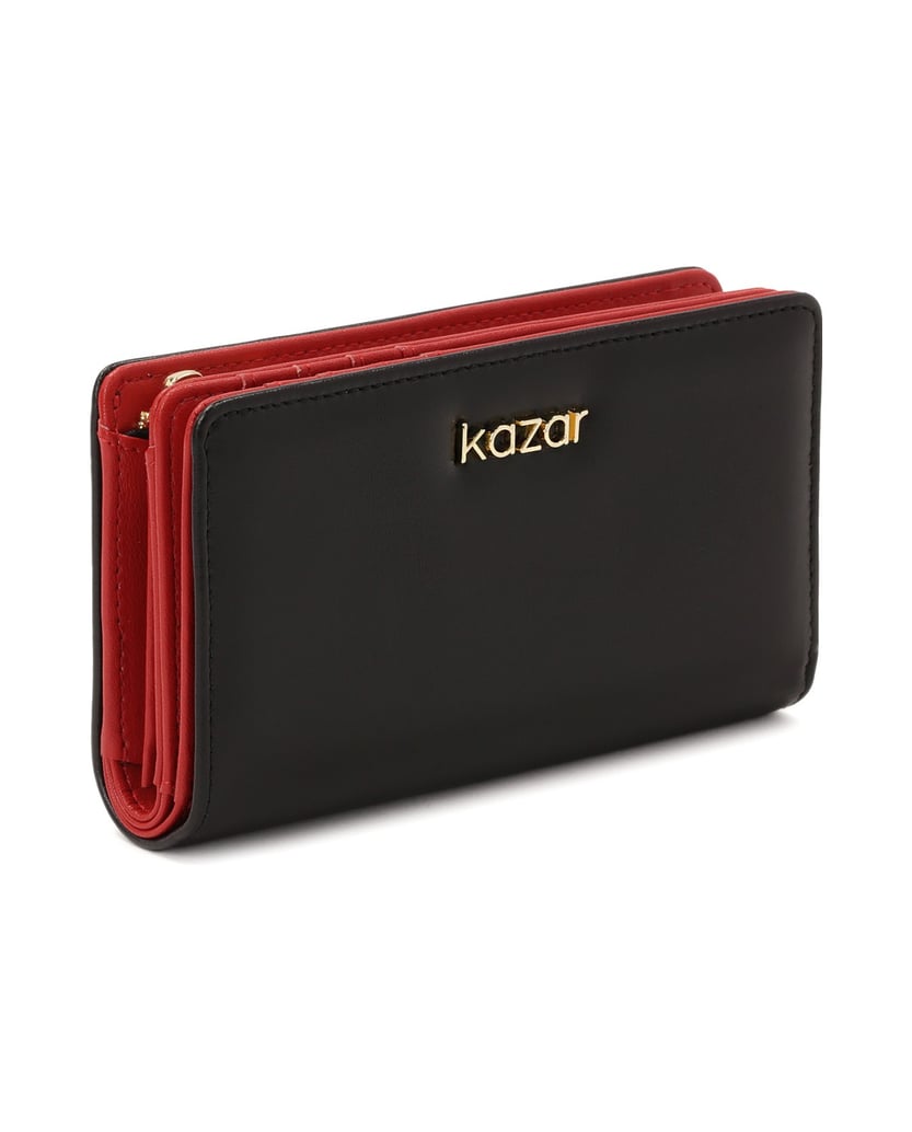 Kazar-Black-leather-wallet-with-red-interior-černá