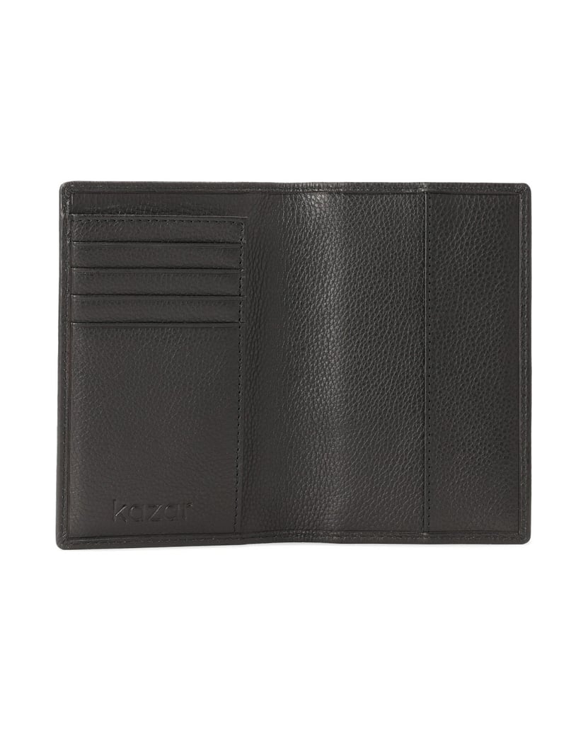 Kazar-Black-leather-case-for-passport-and-documents-černá