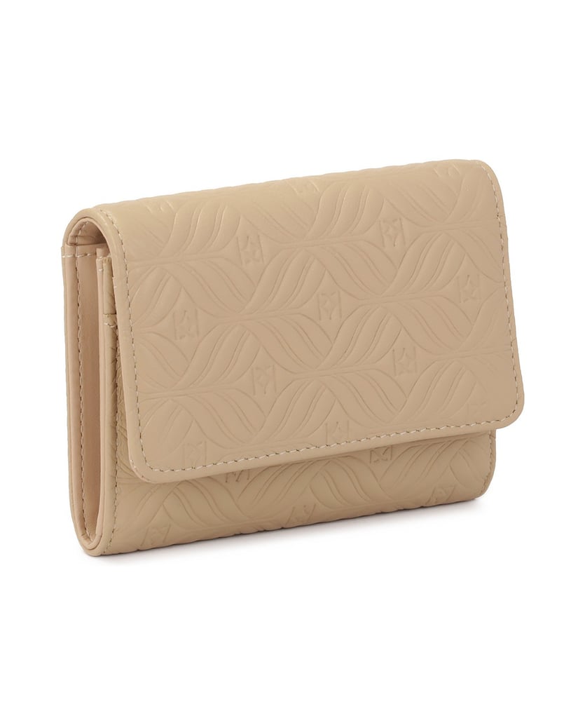 Kazar-Wallet-made-of-leather-embossed-with-the-company's-pattern-béžová
