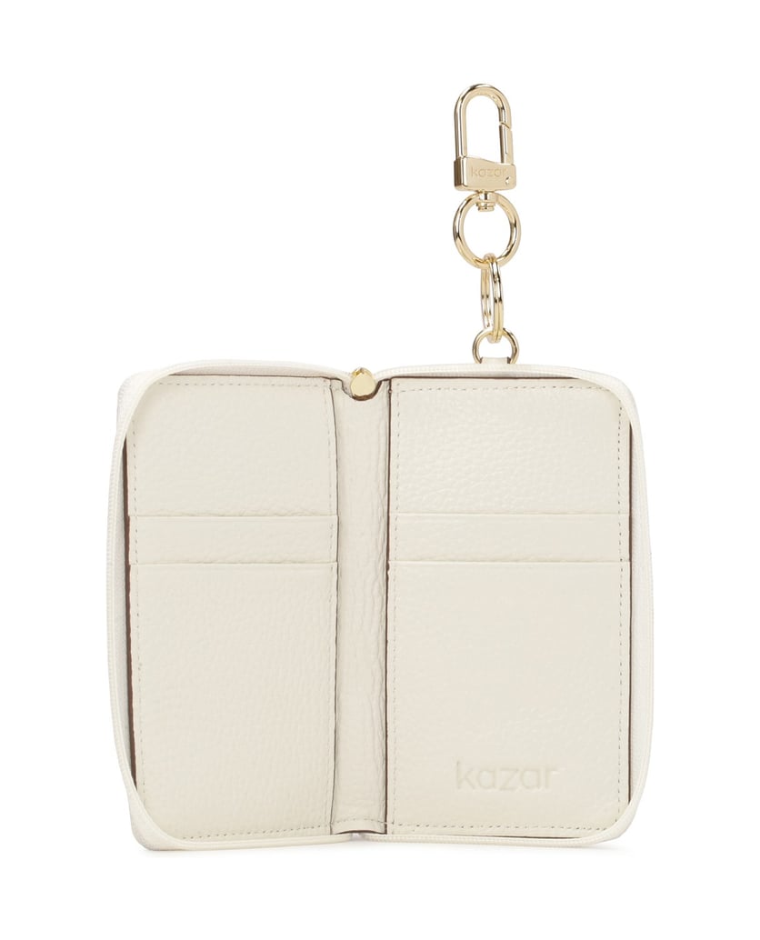 Kazar-White-leather-card-case-with-embossed-motif-biela