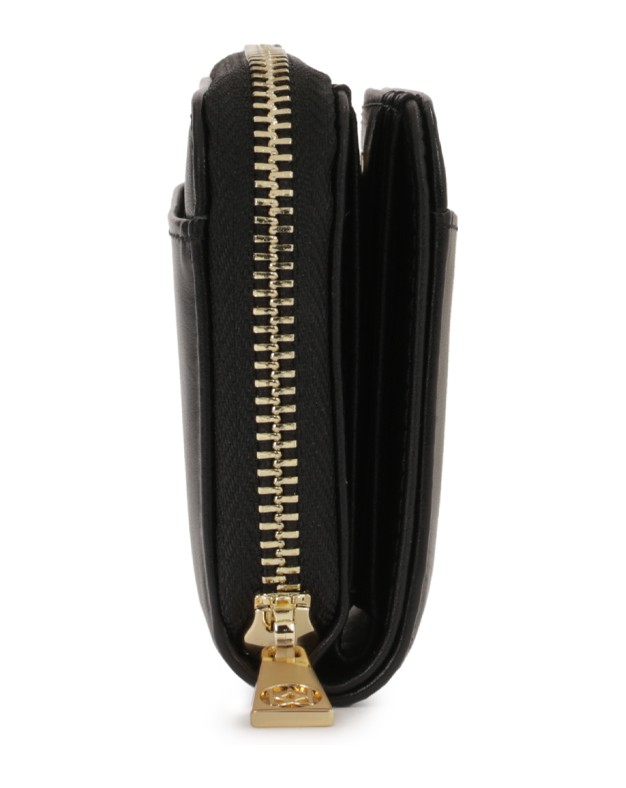 Kazar-Compact-black-zip-wallet-čierna