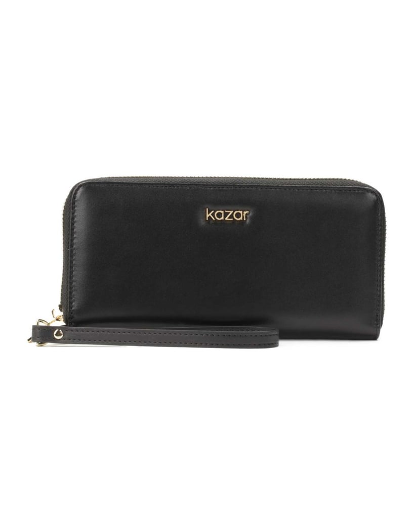 Kazar-Leather-wallet-with-hand-strap-čierna