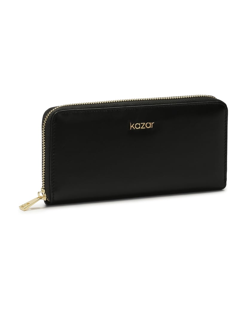 Kazar-Leather-wallet-with-hand-strap-čierna