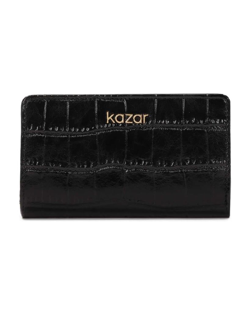 Kazar-Black-embossed-leather-wallet-černá