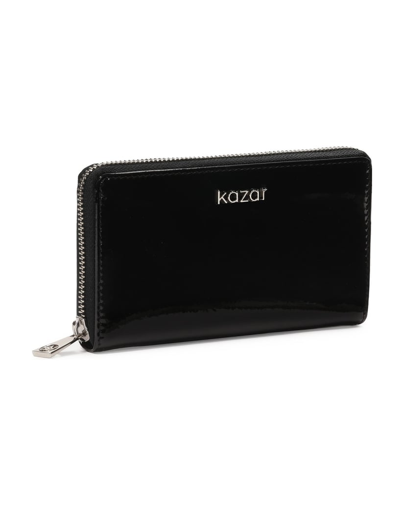 Kazar-Zipped-patent-wallet-černá
