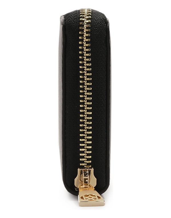 Kazar-Black-leather-wallet-with-zipper-černá