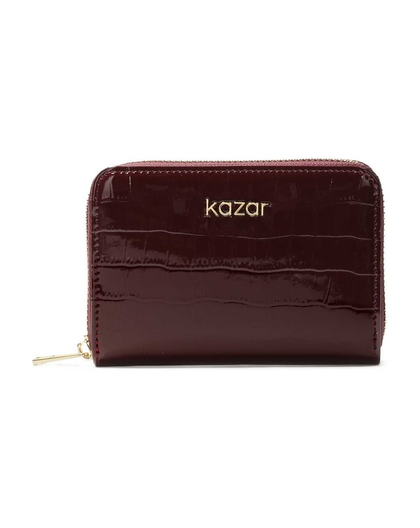 Kazar-Elegant-small-wallet-with-embossed-pattern-červená