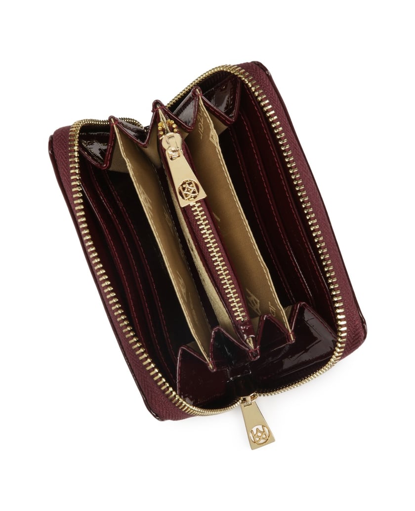 Kazar-Elegant-small-wallet-with-embossed-pattern-červená