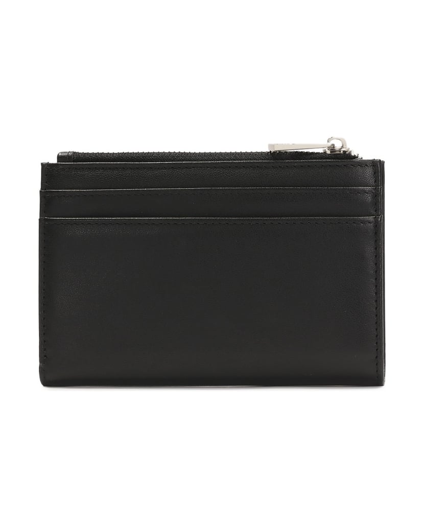 Kazar-Compact-black-wallet-with-zipper-closure-čierna
