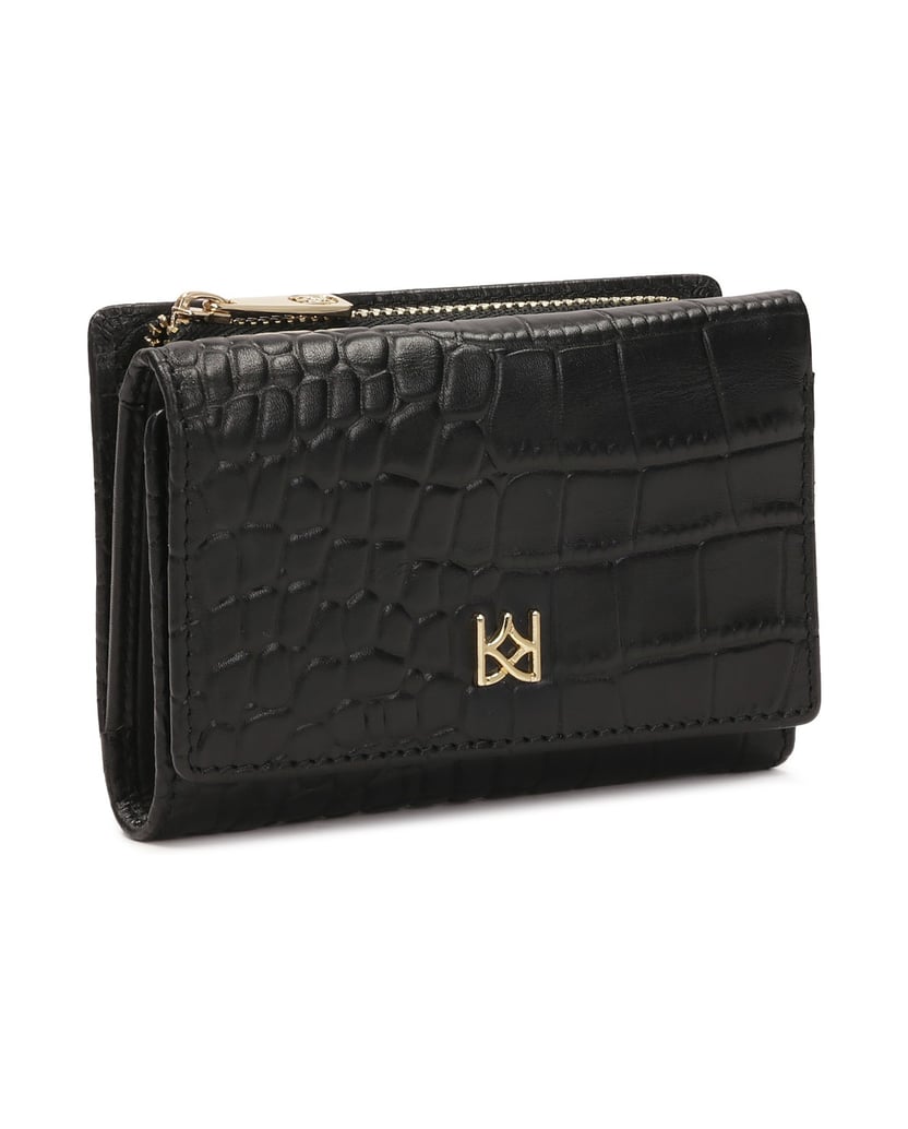 Kazar-Small-embossed-wallet-čierna