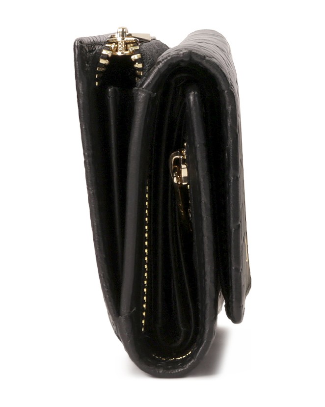 Kazar-Small-embossed-wallet-čierna