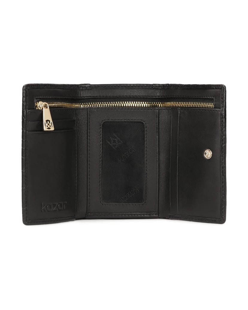 Kazar-Small-embossed-wallet-čierna