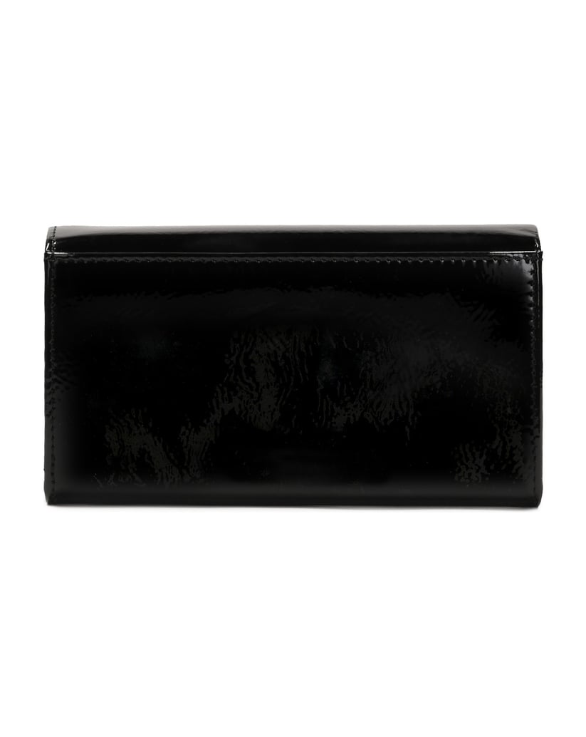 Kazar-Wrinkled-patent-leather-wallet-černá