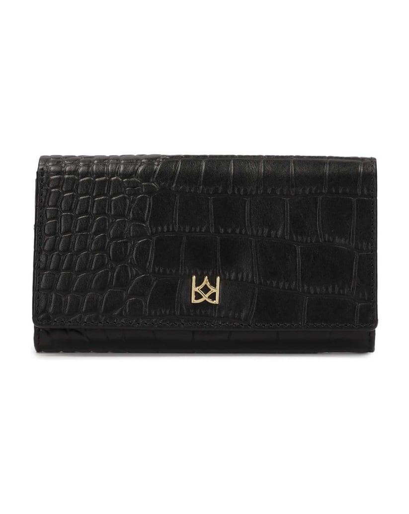 Kazar-Black-leather-wallet-with-croco-motif-černá