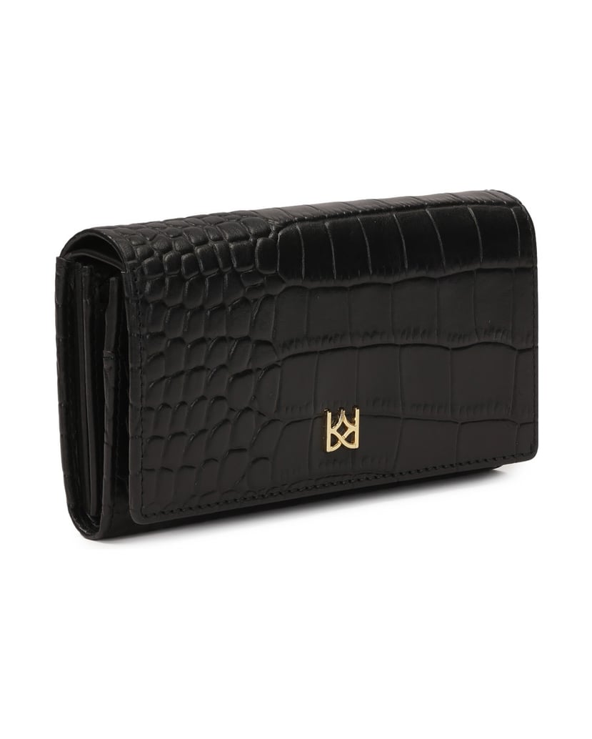 Kazar-Black-leather-wallet-with-croco-motif-černá