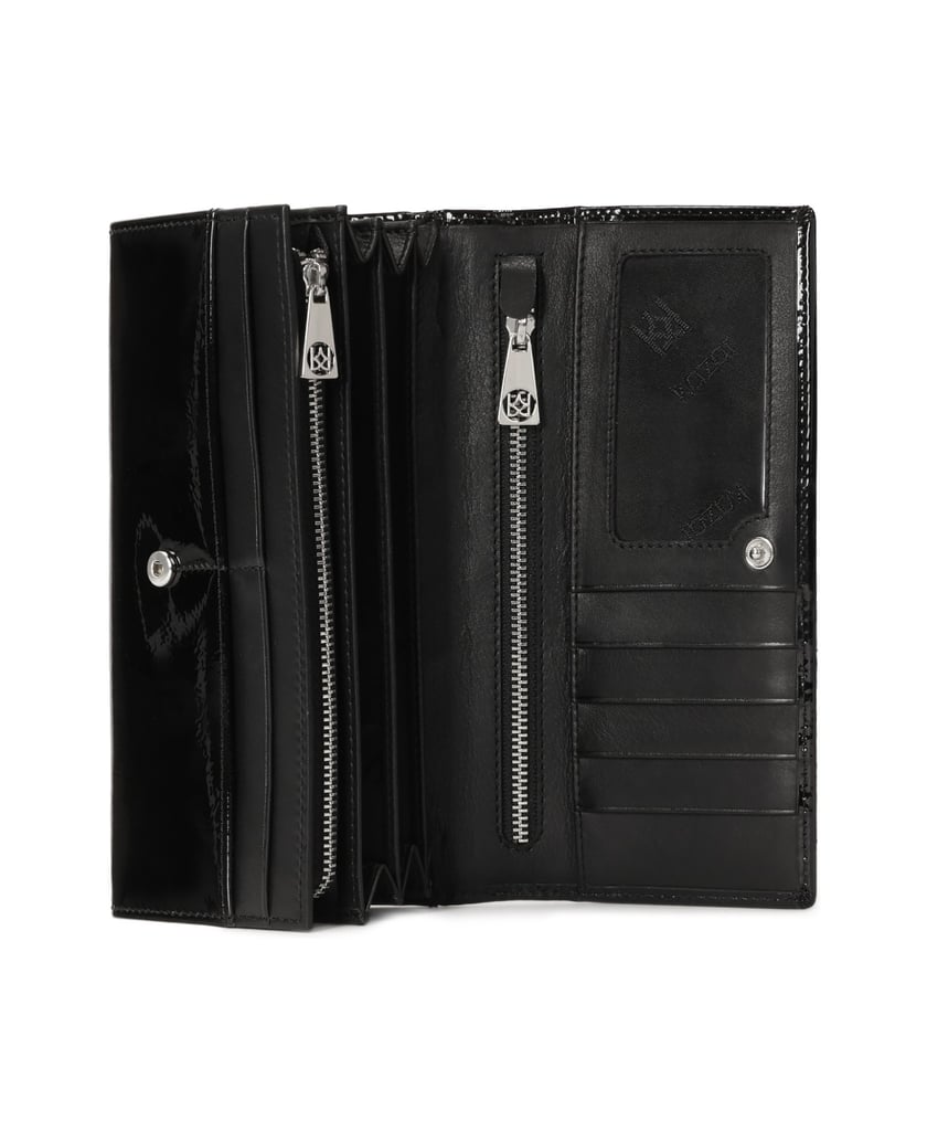 Kazar-Classic-patent-wallet-černá