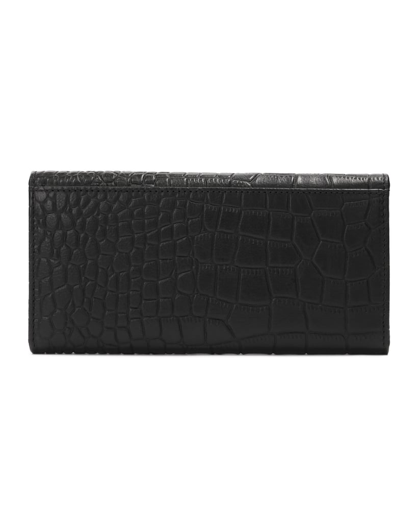 Kazar-Oblong-wallet-with-embossed-pattern-čierna