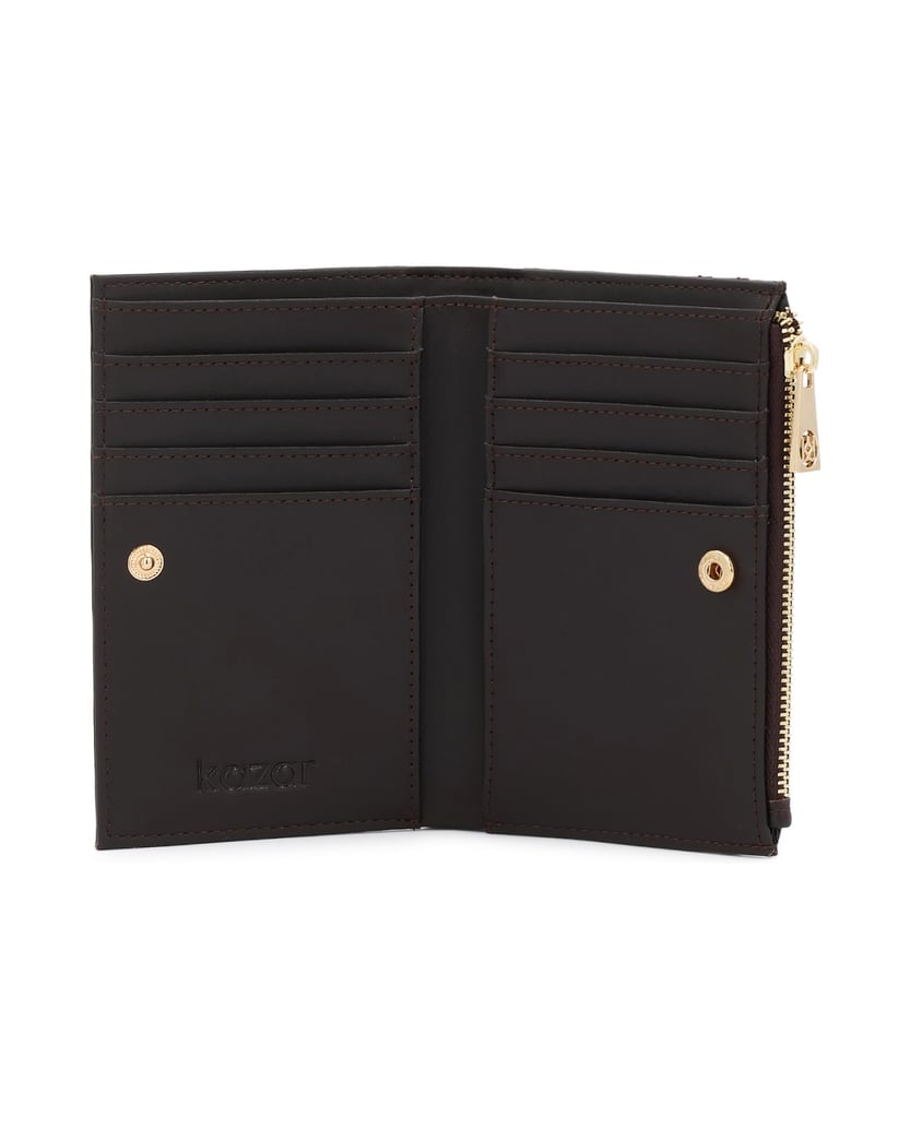 Kazar-Brown-embossed-leather-wallet-with-coin-compartment-hnedá