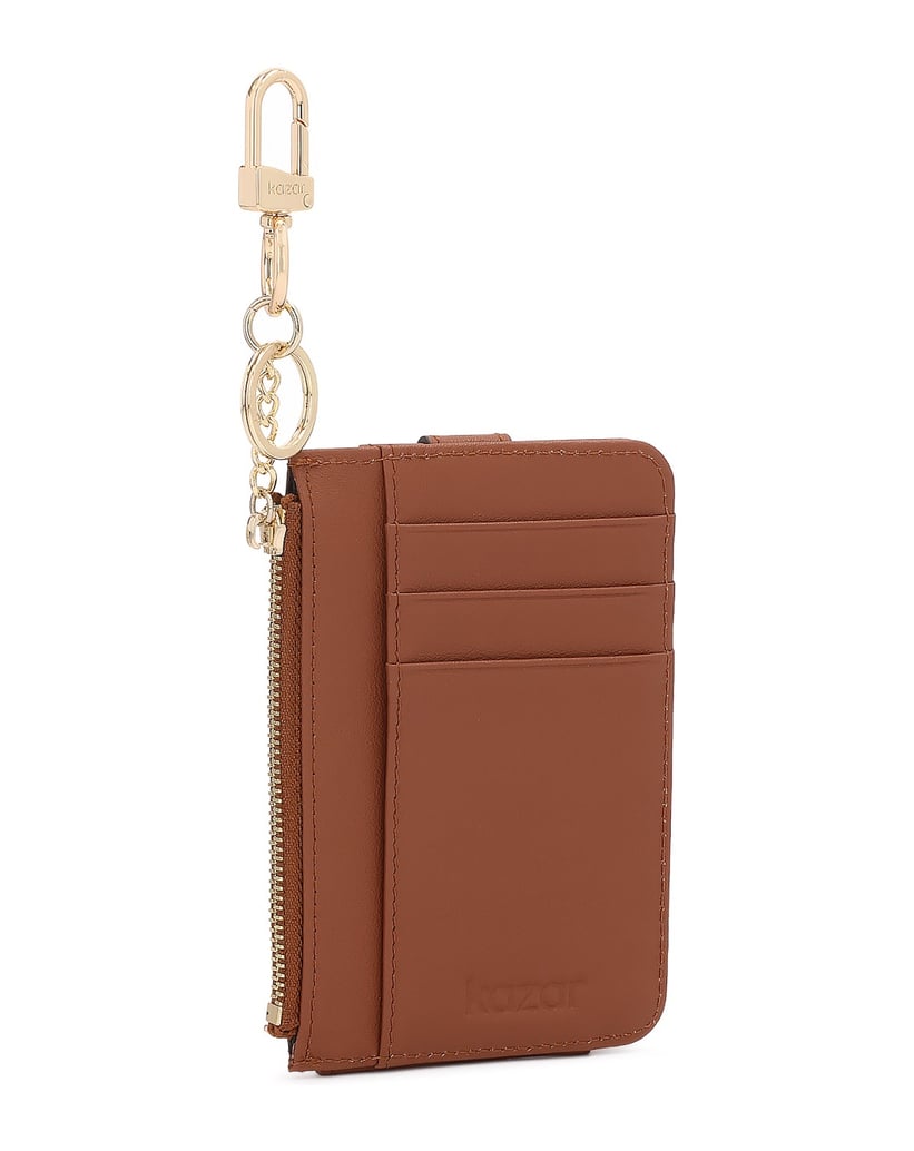 Kazar-Compact-leather-wallet-with-carabiner-velbloudí