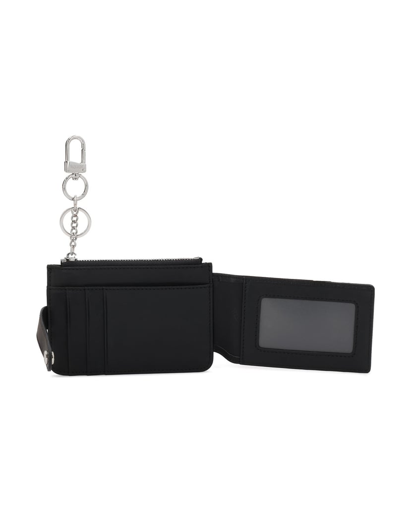 Kazar-Small-black-wallet-clipped-with-a-snap-hook-čierna