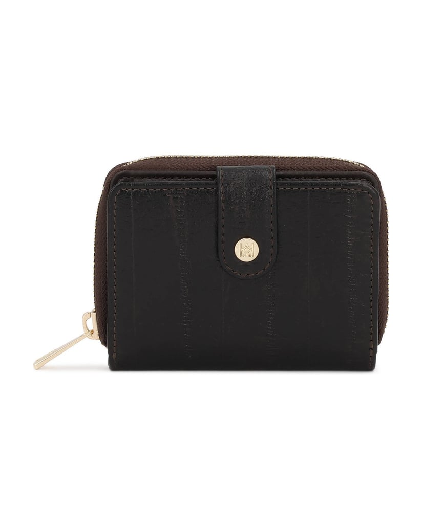 Kazar-Brown-eel-style-embossed-leather-wallet-tmavá-hnedá