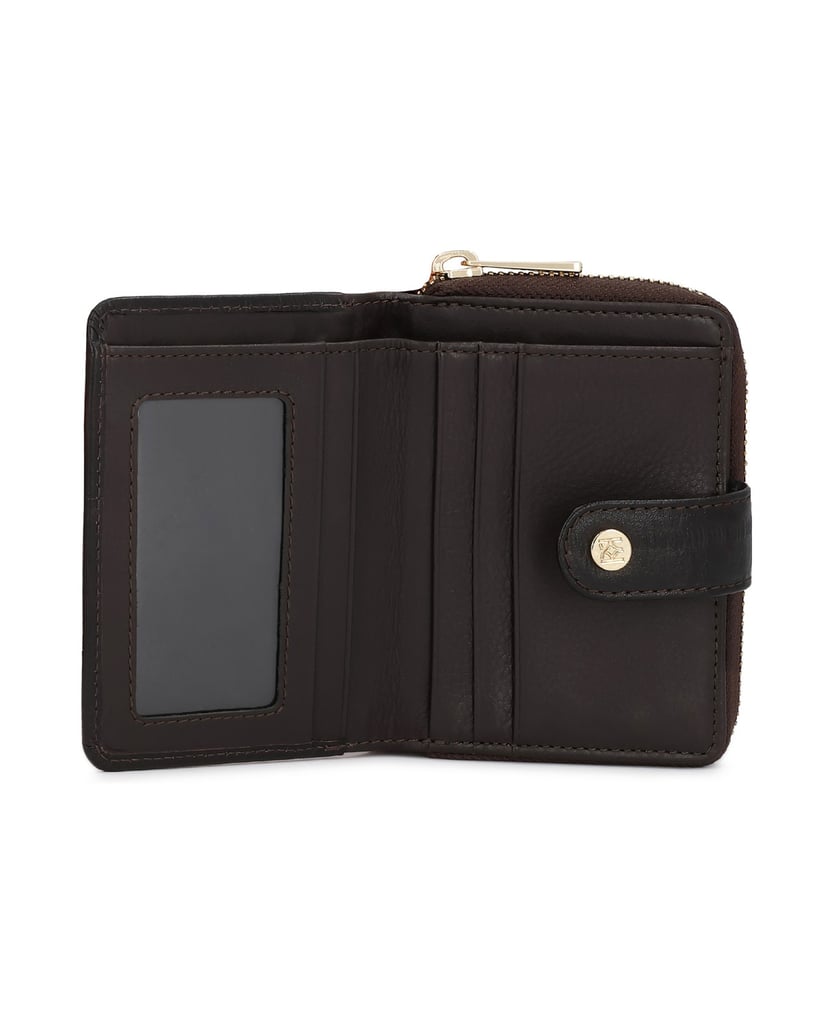 Kazar-Brown-eel-style-embossed-leather-wallet-tmavá-hnedá