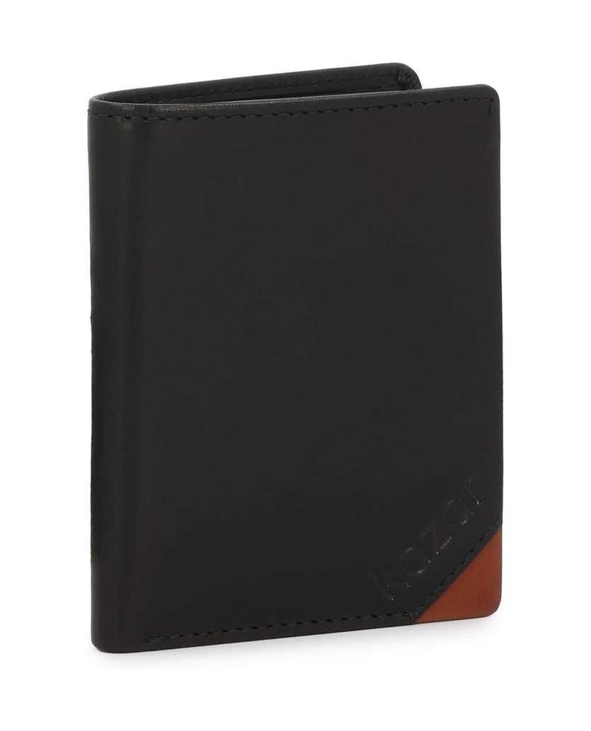 Kazar-Black-wallet-with-brown-insert-černá