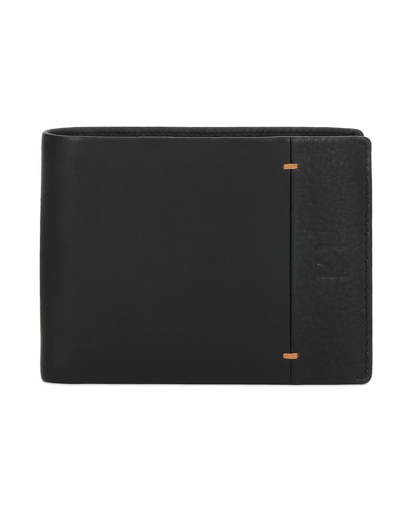 Kazar-Black-wallet-decorated-with-brown-threads-čierna