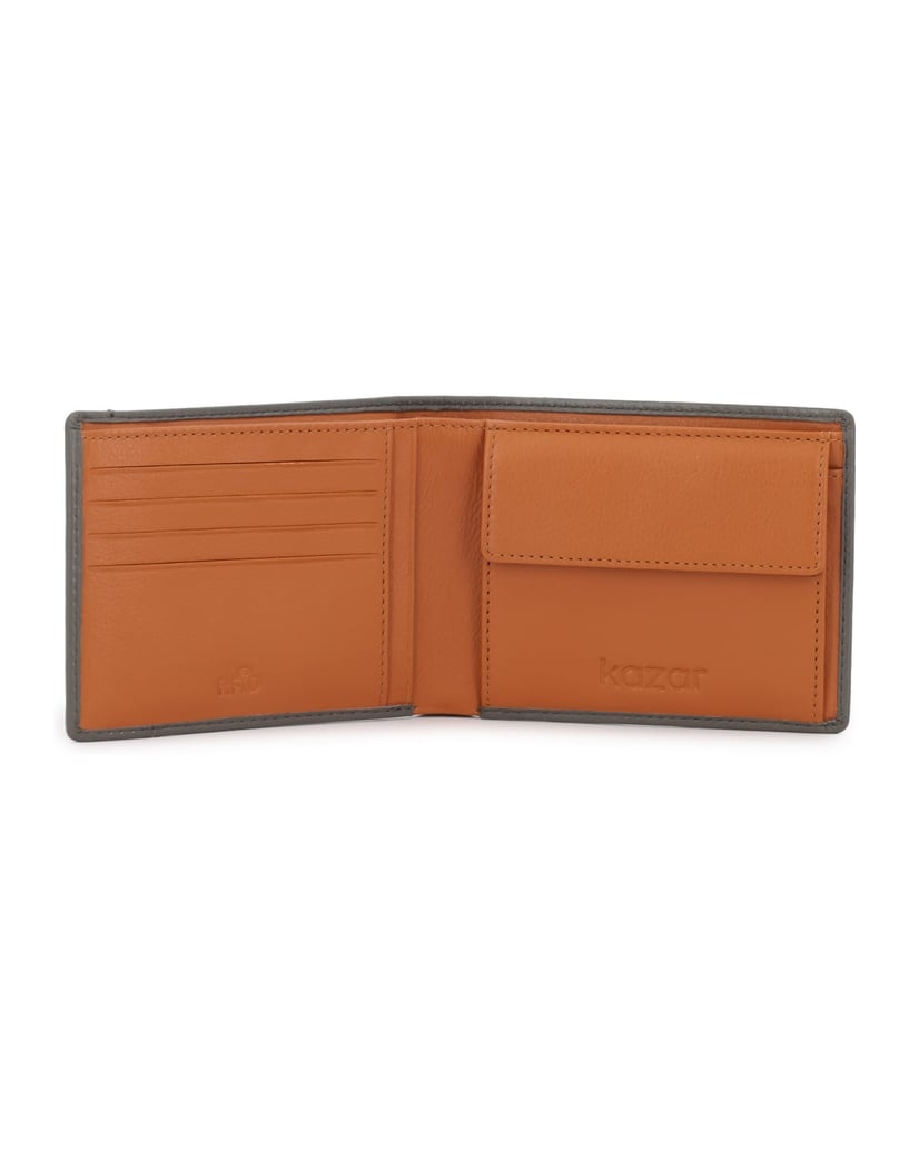Kazar-Grey-wallet-with-removable-card-case-šedá