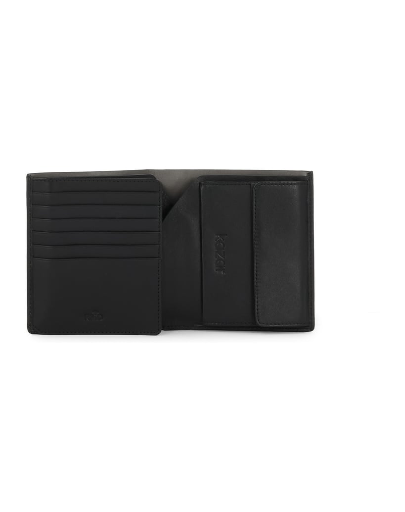 Kazar-Black-wallet-with-gray-interior-černá