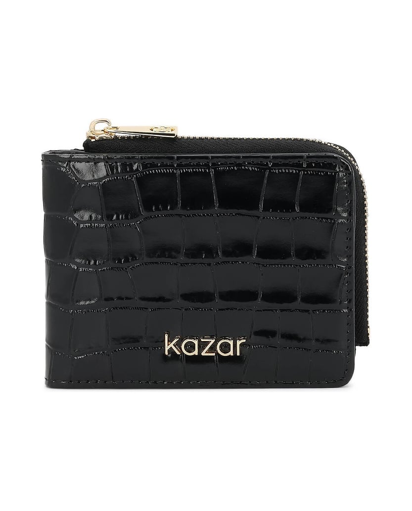 Kazar-Embossed-leather-wallet-čierna