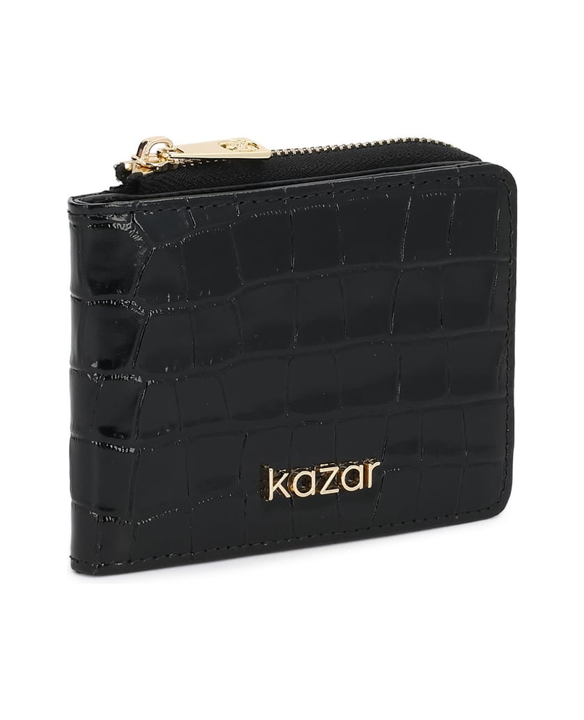 Kazar-Embossed-leather-wallet-čierna