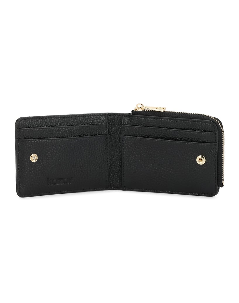 Kazar-Embossed-leather-wallet-čierna