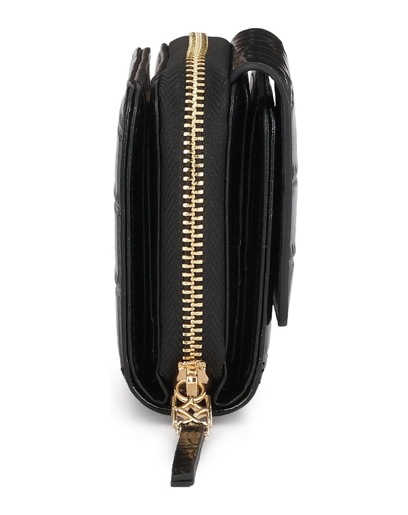Kazar-Women's-wallet-in-embossed-leather-in-black-černá