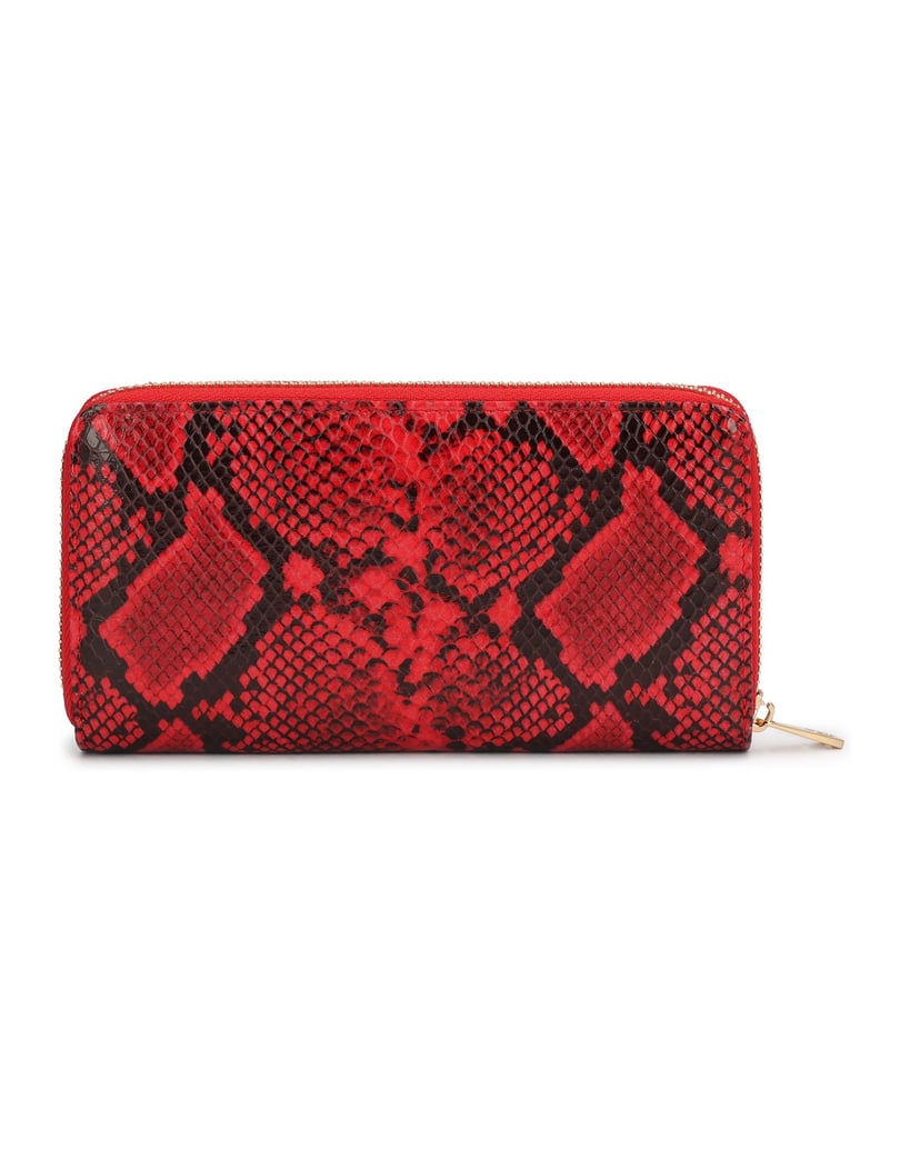 Kazar-Red-snake-pattern-wallet-červená