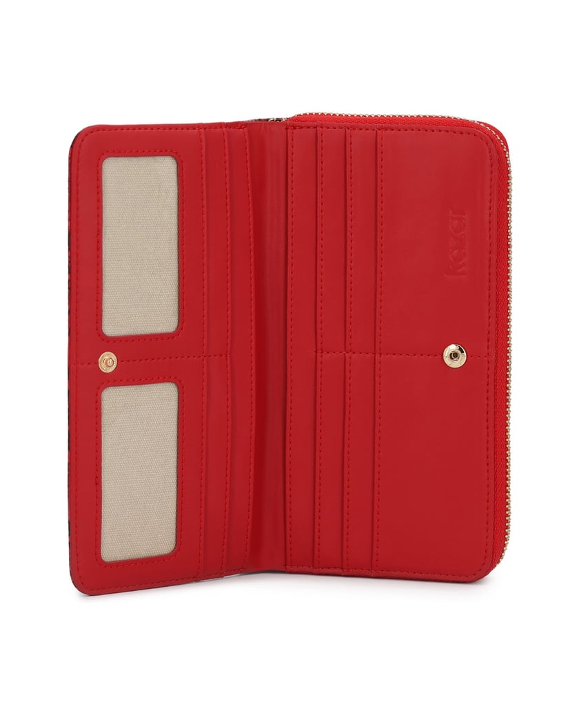 Kazar-Red-snake-pattern-wallet-červená