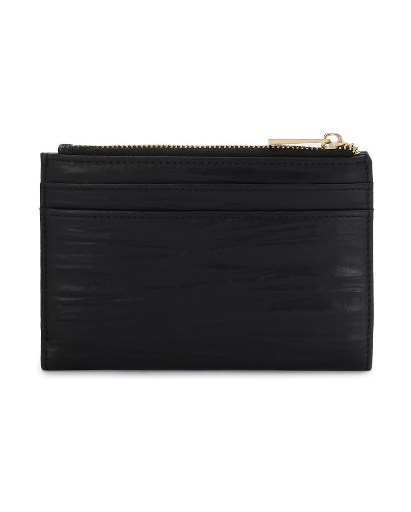Kazar-Compact-wallet-with-elongated-embossing-černá