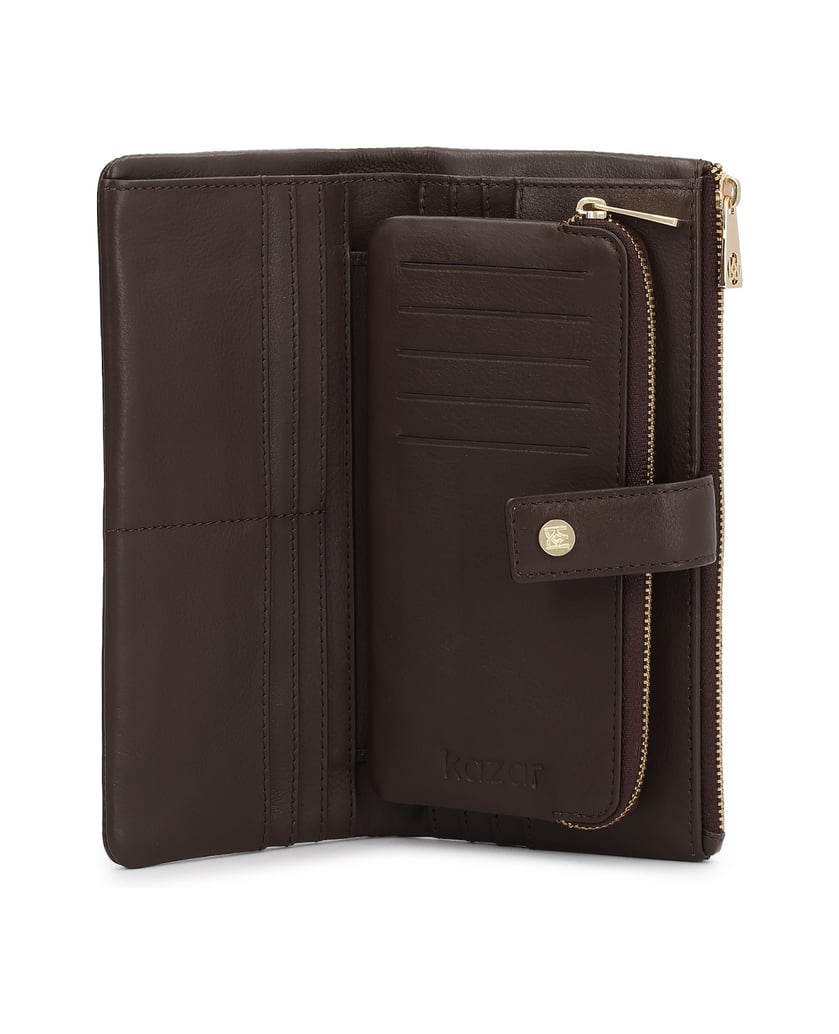 Kazar-Wallets-with-detachable-insert-for-cards-and-coins-tmavá-hnedá