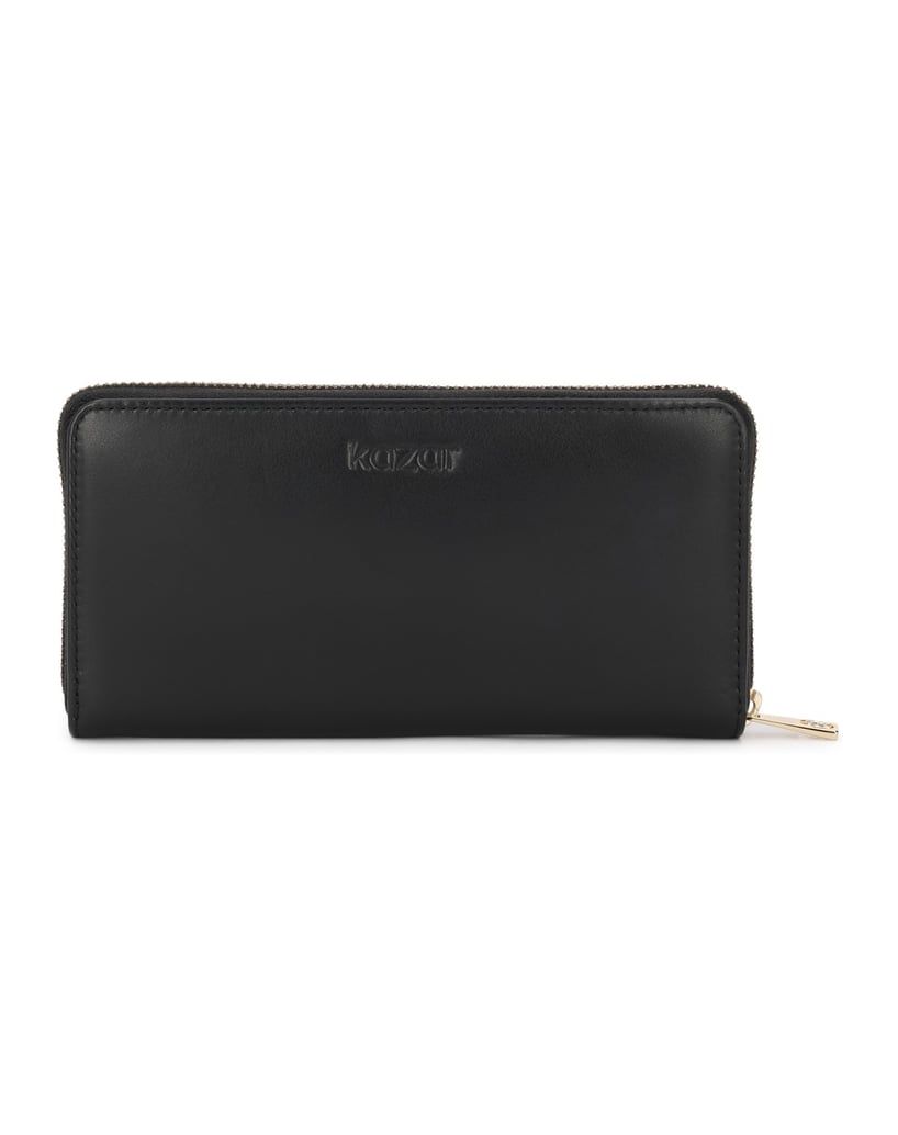 Kazar-Black-natural-leather-zippered-wallet-čierna