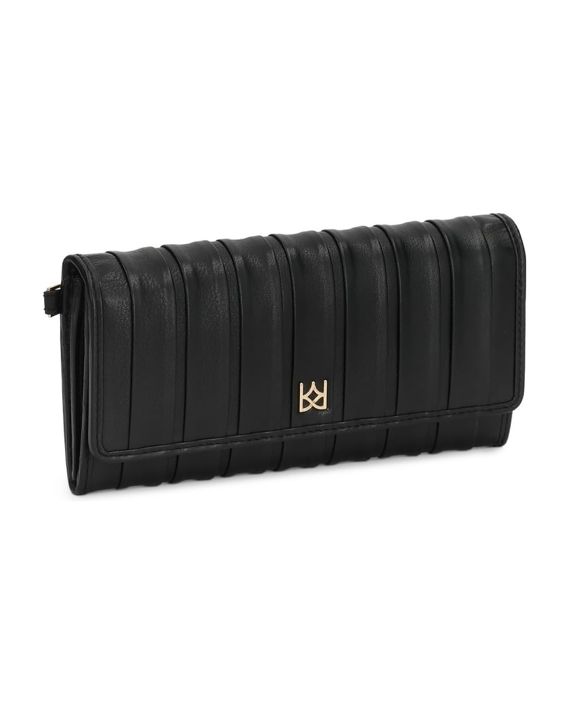 Kazar-Wallets-with-leather-tabs-and-belt-černá