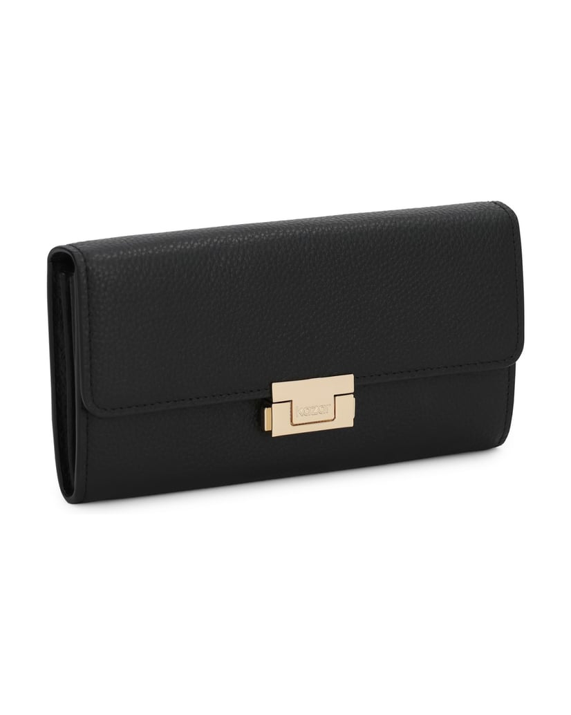 Kazar-Black-wallets-with-smart-clasp-černá