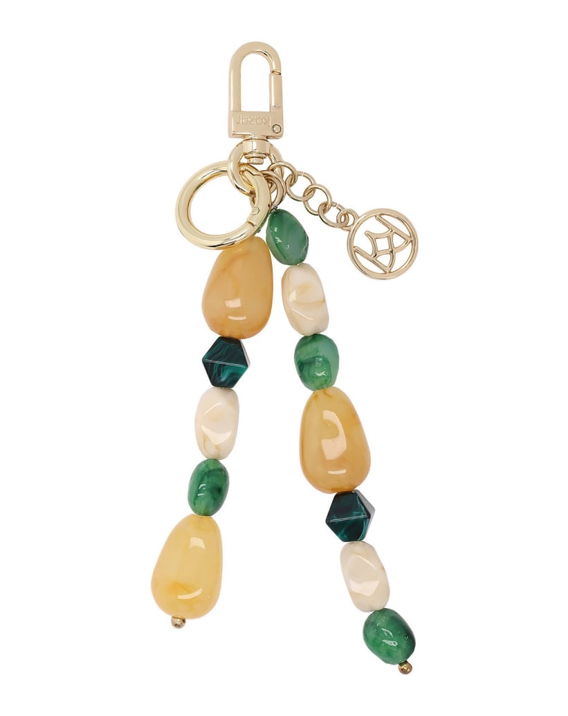 Kazar-Keychains-with-monogram-and-colored-stones-zelená