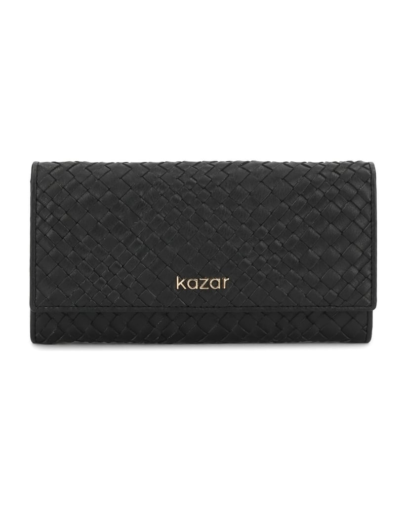 Kazar-Black-leather-wallets-with-striking-braid-and-logo-čierna